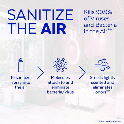 Image of LYSOL® Brand 19200-99394 Air Sanitizer Spray, Light Breeze Scent, 10 oz Aerosol Can, 6/Carton