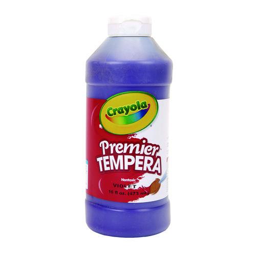 Image of Crayola® 54-1216-040 Premier Tempera Paint, Violet, 16 Oz Bottle
