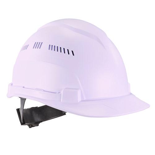 Image of ergodyne® 60223 Skullerz 8966 Class C Lightweight Cap-Style Hard Hat with Adjustable Venting, 6-Point Ratchet, One Size Fits Most, White