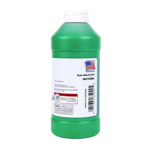 Image of Crayola® 543115044 Artista Ii Washable Tempera Paint, Green, 16 Oz Bottle