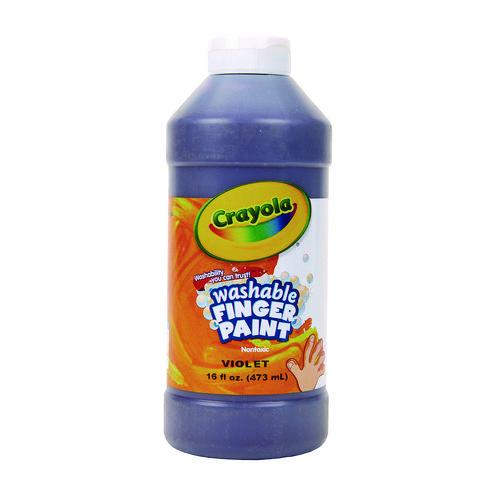 Image of Crayola® 55-1316-040 Washable Fingerpaint, Violet, 16 Oz Bottle