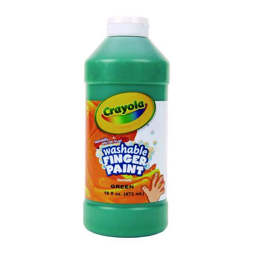 Image of Crayola® 55-1316-044 Washable Fingerpaint, Green, 16 Oz Bottle