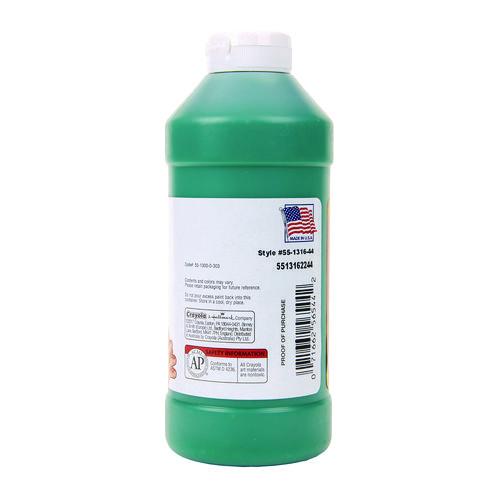 Image of Crayola® 55-1316-044 Washable Fingerpaint, Green, 16 Oz Bottle