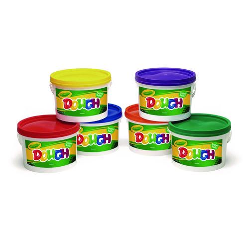 Image of Crayola® 570016 Modeling Dough Bucket, 3 Lbs, Assorted Colors, 6 Buckets/set