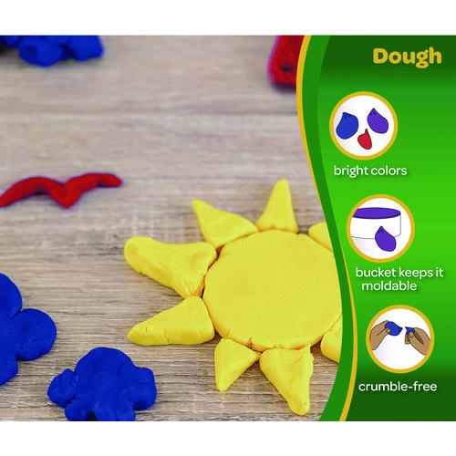 Image of Crayola® 570016 Modeling Dough Bucket, 3 Lbs, Assorted Colors, 6 Buckets/set