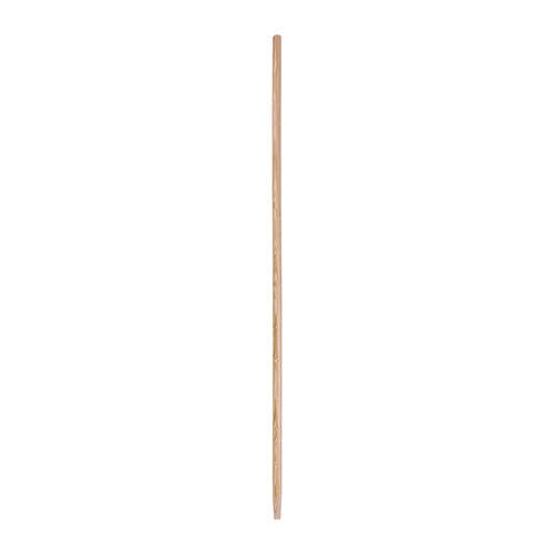 Image of Boardwalk® BWK124 Tapered End Broom Handle, Lacquered Wood, 1.13" dia x 54", Natural