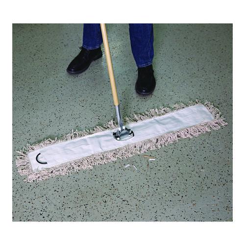 Image of Boardwalk® BWK1048 Industrial Dust Mop Head, Cotton, 48 x 3, White