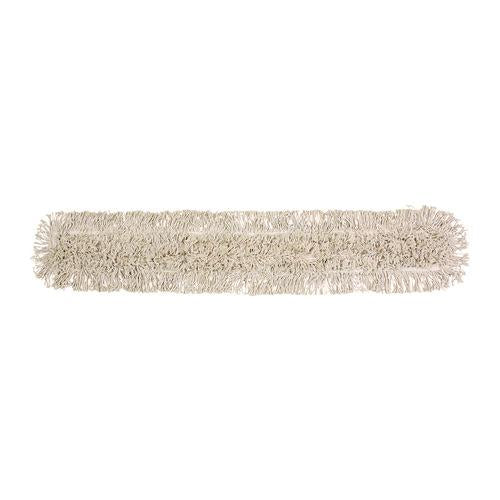 Image of Boardwalk® BWK1048 Industrial Dust Mop Head, Cotton, 48 x 3, White