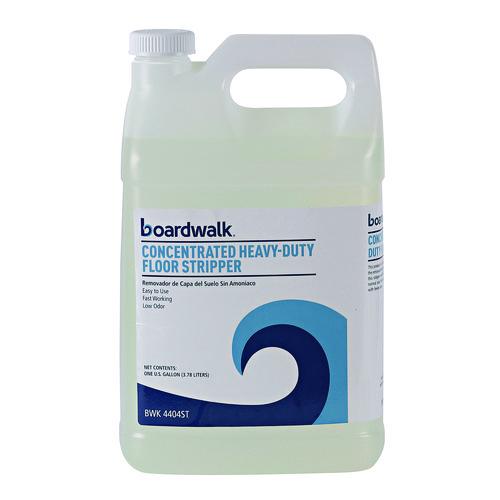 Image of Boardwalk® 110600-41ESSN Concentrated Heavy-Duty Floor Stripper, Unscented, 1 gal Bottle, 4/Carton