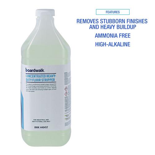 Image of Boardwalk® 110600-41ESSN Concentrated Heavy-Duty Floor Stripper, Unscented, 1 gal Bottle, 4/Carton