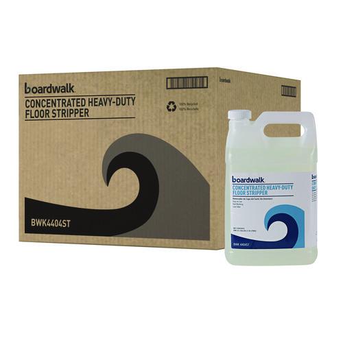 Image of Boardwalk® 110600-41ESSN Concentrated Heavy-Duty Floor Stripper, Unscented, 1 gal Bottle, 4/Carton