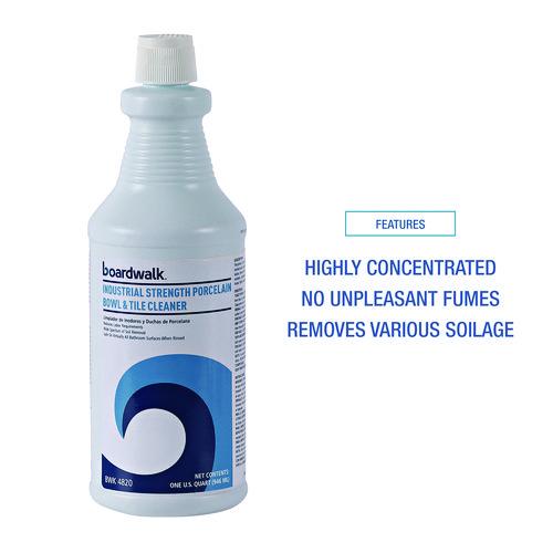 Image of Boardwalk® 032500-12ESSN Industrial Strength RTU Porcelain Bowl and Tile Cleaner, Floral Scent, 32 oz Bottle, 12/Carton