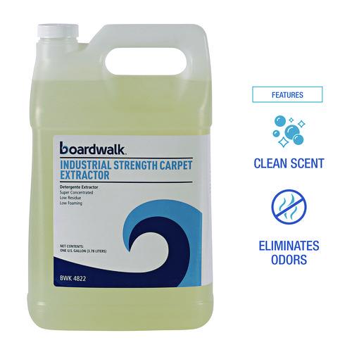 Image of Boardwalk® 092400-41ESSN Industrial Strength Carpet Extractor, Clean Scent, 1 Gal Bottle, 4/carton