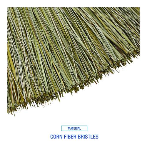 Image of Boardwalk® BWKBR10004 Corn/fiber Brooms, Corn/yucca Bristles, 53.5" Overall Length, Natural, 6/carton