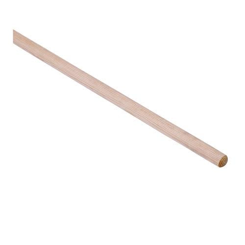 Image of BoardwalkÂ® Cotton Deck Mop, #16 White Cotton Head, 50" Wood Handle, 12/Carton