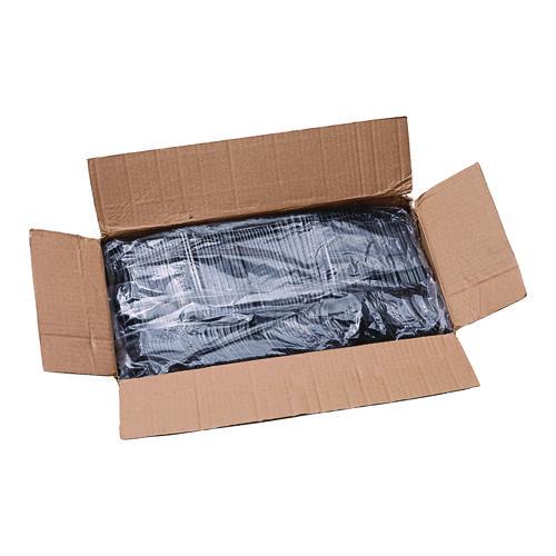 Image of Boardwalk® BWKFORKHWBLA Heavyweight Polystyrene Cutlery, Fork, Plastic, Black, 1,000/Carton