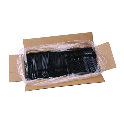 Image of Boardwalk® BWKFORKHWPPBLA Heavyweight Polypropylene Cutlery, Fork, Plastic, Black, 1,000/Carton