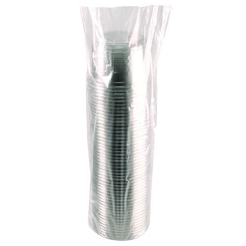 Image of Fabri-Kal® 000000000009501034 Recycleware Round Deli Container, 16 oz, 4.6" Diameter x 3" h, Clear, Plastic, 500/Carton