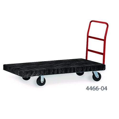 Image of Rubbermaid® Commercial FG443610BLA Heavy-Duty Platform Truck Cart, 1,200 Lb Capacity, 24 X 48 Platform, Black