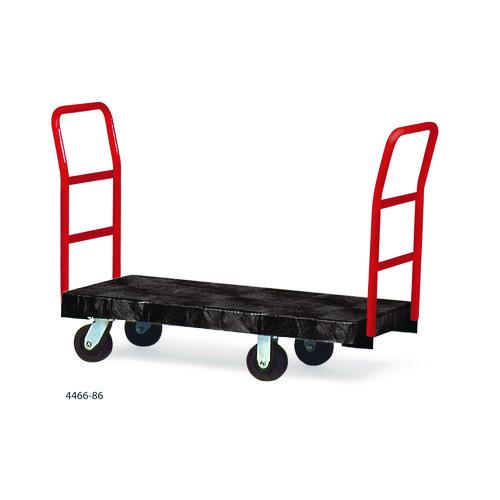 Image of Rubbermaid® Commercial FG443610BLA Heavy-Duty Platform Truck Cart, 1,200 Lb Capacity, 24 X 48 Platform, Black