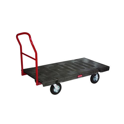 Image of Rubbermaid® Commercial FG443610BLA Heavy-Duty Platform Truck Cart, 1,200 Lb Capacity, 24 X 48 Platform, Black