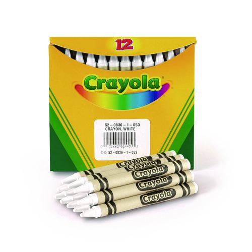 Image of CrayolaÂ® Bulk Crayons, White, 12/box