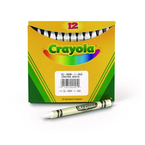 Image of CrayolaÂ® Bulk Crayons, White, 12/box