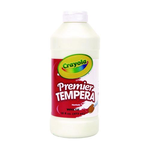 Image of Crayola® 54-1216-053 Premier Tempera Paint, White, 16 oz Bottle