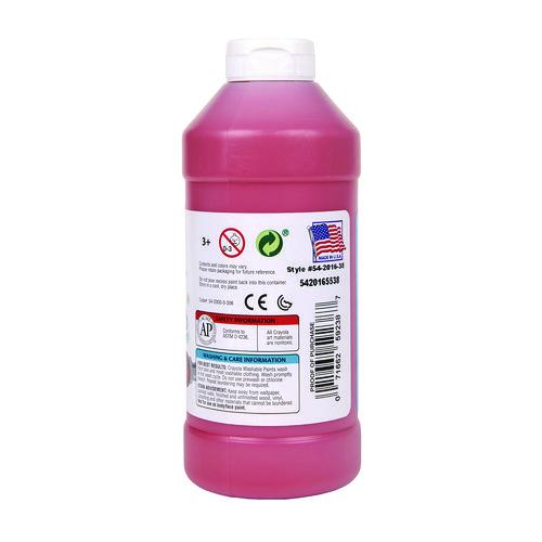 Image of Crayola® 54-2016-038 Washable Paint, Red, 16 Oz Bottle