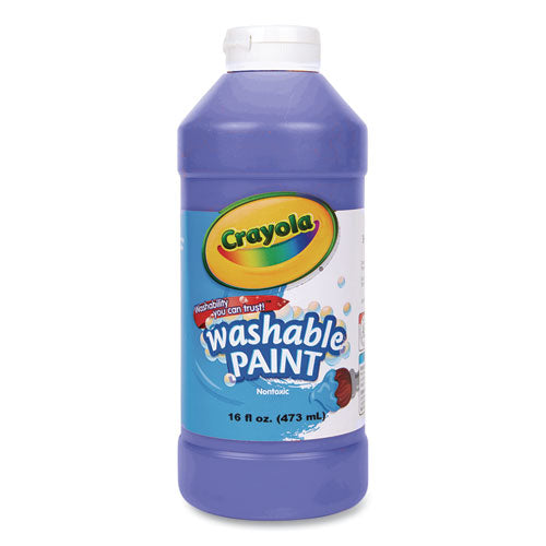 Image of Crayola® 54-2016-042 Washable Paint, Blue, 16 Oz Bottle