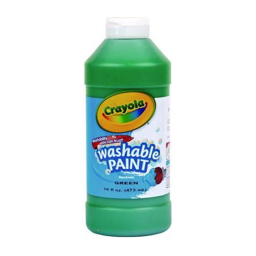 Image of Crayola® 54-2016-044 Washable Paint, Green, 16 Oz Bottle