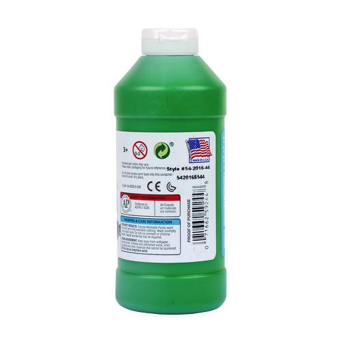 Image of Crayola® 54-2016-044 Washable Paint, Green, 16 Oz Bottle