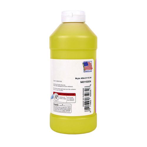 Image of Crayola® 543115034 Artista Ii Washable Tempera Paint, Yellow, 16 Oz Bottle