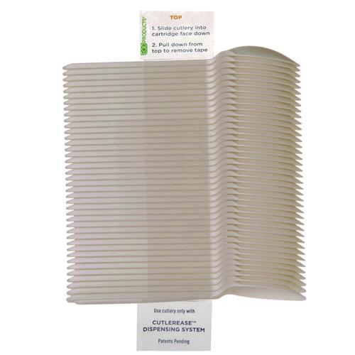 Image of Eco-Products® EP-CE6SPWHT Cutlery for Cutlerease Dispensing System, Spoon, Plastic, White, 960/Carton