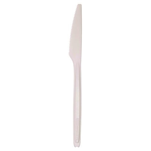 Image of Eco-Products® EP-CE6KNWHT Cutlery for Cutlerease Dispensing System, Knife, Plastic, White, 960/Carton