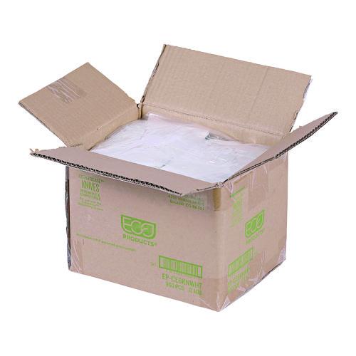 Image of Eco-Products® EP-CE6KNWHT Cutlery for Cutlerease Dispensing System, Knife, Plastic, White, 960/Carton