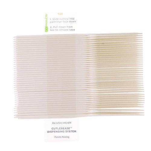 Image of Eco-Products® EP-CE6KNWHT Cutlery for Cutlerease Dispensing System, Knife, Plastic, White, 960/Carton