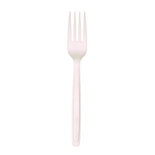 Image of Eco-Products® EP-CE6FKWHT Cutlery for Cutlerease Dispensing System, Fork, Plastic, White, 960/Carton