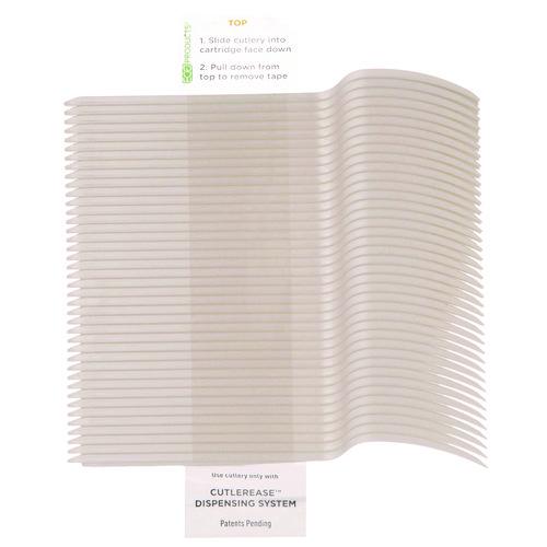 Image of Eco-Products® EP-CE6FKWHT Cutlery for Cutlerease Dispensing System, Fork, Plastic, White, 960/Carton