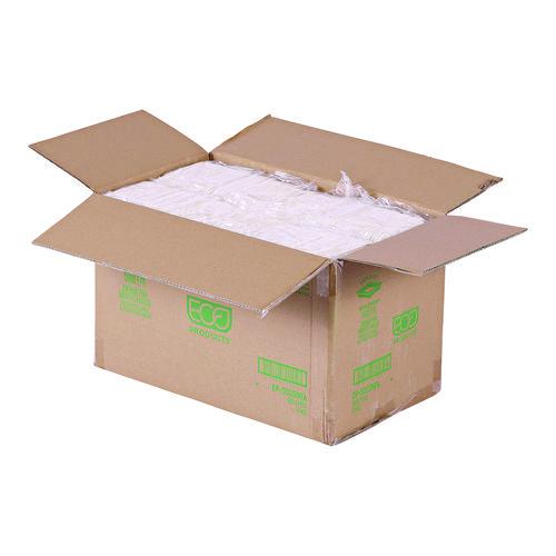 Image of Eco-ProductsÂ® Vanguard Worldview Renewable and Compostable Sugarcane Takeout Containers, 9.9 oz, 5 x 5 x 1, White, 800/Carton