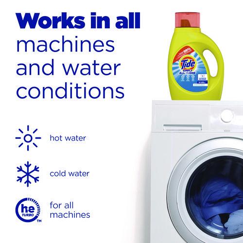 Image of Tide® 44206 Simply Clean and Fresh Laundry Detergent, HE Compatible, Refreshing Breeze, 64 Loads, 84 oz Bottle, 4/Carton