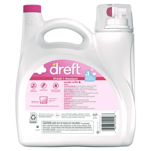 Image of Dreft® 03241 Ultra Laundry Detergent, Baby Powder Scent, 150 oz Bottle, 4/Carton
