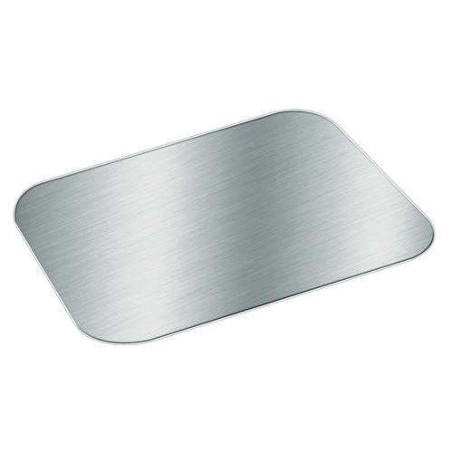 Image of HFAÂ® Foil Laminated Board Lid for Take Out Containers, 6.25 x 8.37, White/Silver, Paper, 500/Carton