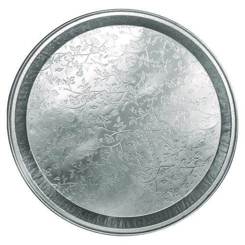 Image of HFA® HFA 401380 Aluminum Embossed Tray, 12" Diameter, 25/Carton