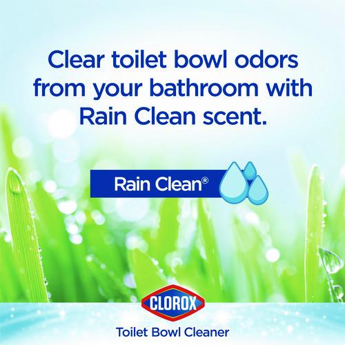 Image of Clorox® 30924 Disinfecting Toilet Bowl Cleaner with Bleach, Rain Clean Scent, 24 oz Bottle, 2/Pack