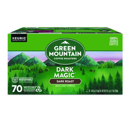Image of Green Mountain Coffee® 5000379791 Dark Magic Extra Bold Coffee K-Cups, Regular, 70/Box