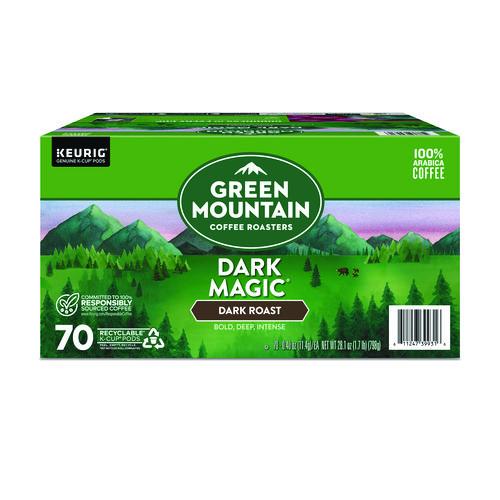 Image of Green Mountain Coffee® 5000379791 Dark Magic Extra Bold Coffee K-Cups, Regular, 70/Box