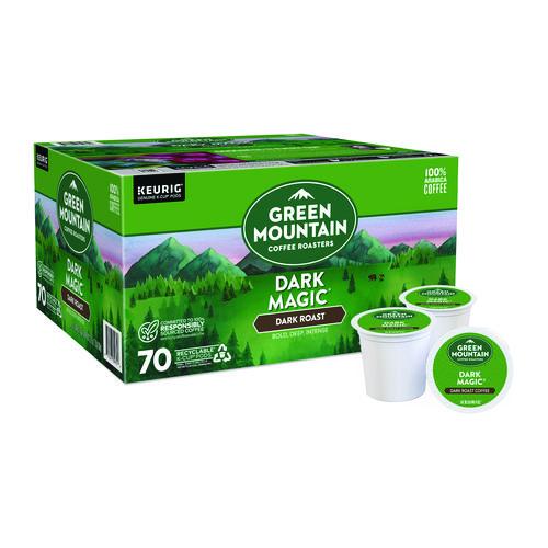 Image of Green Mountain Coffee® 5000379791 Dark Magic Extra Bold Coffee K-Cups, Regular, 70/Box