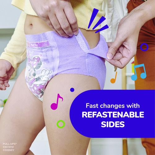 Image of Huggies® 45269/55835 Learning Designs Potty Training Pants for Girls, Size 5, 3T-4T, 32 lbs to 40 lbs, 84/Carton