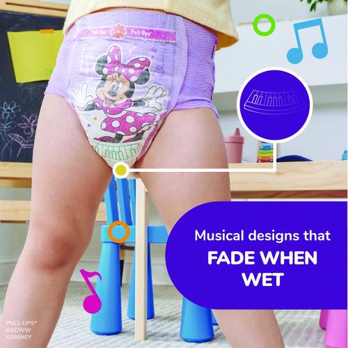 Image of Huggies® 45269/55835 Learning Designs Potty Training Pants for Girls, Size 5, 3T-4T, 32 lbs to 40 lbs, 84/Carton